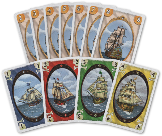 Elenco de barcos disponibles en el juego.